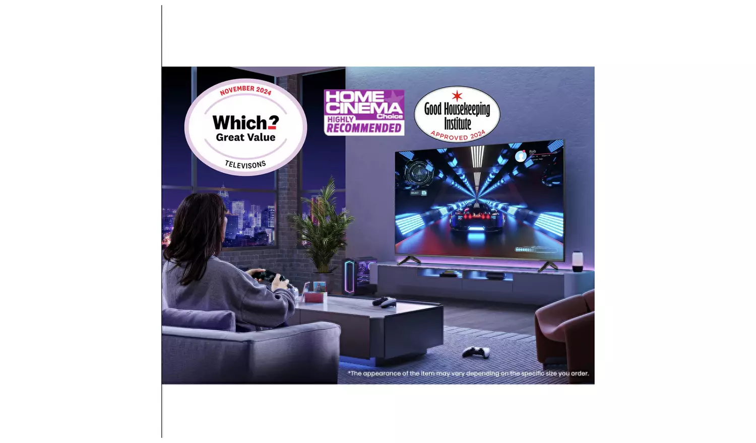 Hisense 75 Inch 75E7NQTUK PRO Smart 4K UHD QLED Freely TV