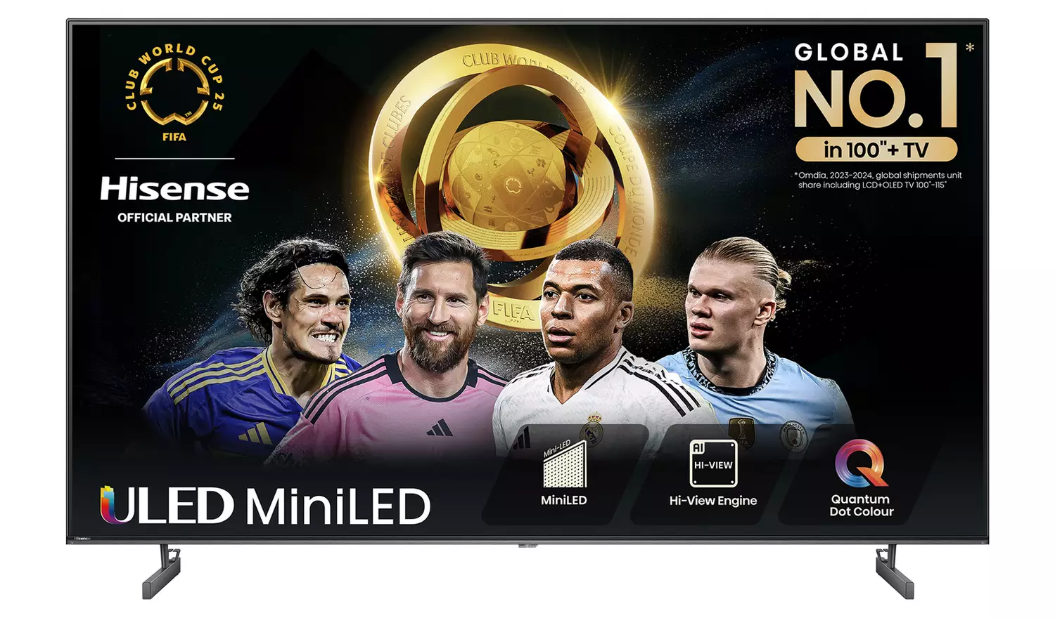 Hisense 65 In 65U6NQTUK Smart 4K UHD HDR Mini LED Freely TV