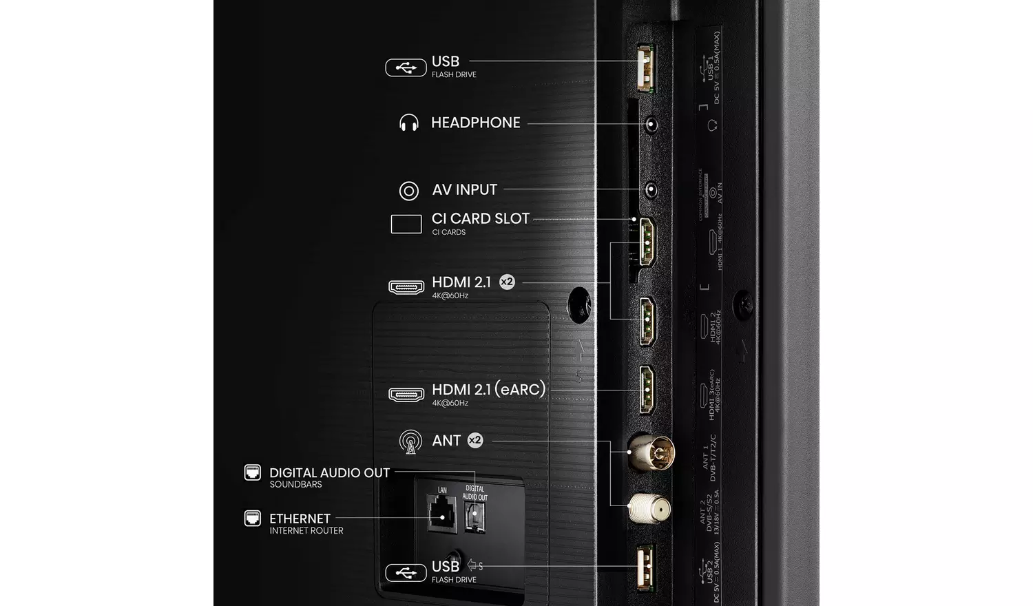 Hisense 65 In 65U6NQTUK Smart 4K UHD HDR Mini LED Freely TV