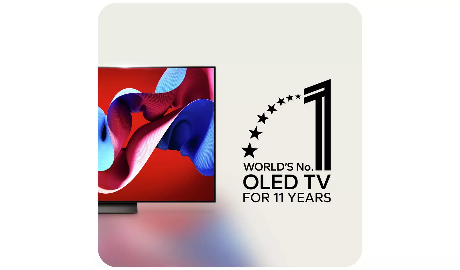 LG 55 Inch OLED55C44LA Smart 4K UHD HDR OLED Freeview TV