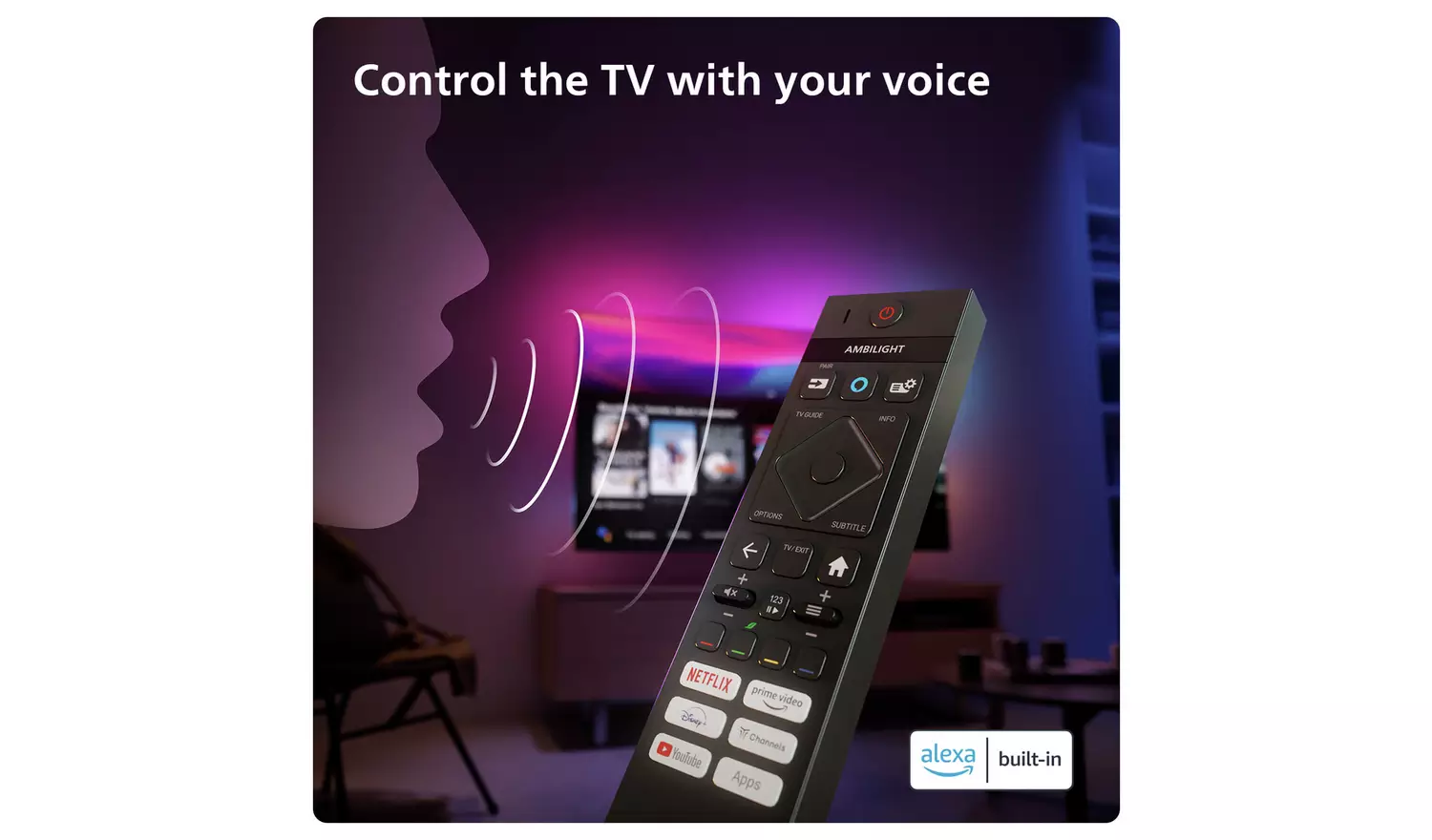 Philips 55 Inch 55OLED759 Smart 4K UHD HDR OLED Freeview TV