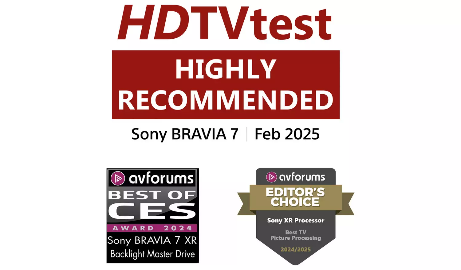 Sony 85 Inch K85XR70 BRAVIA 7 Smart 4K HDR QLED Freeview TV