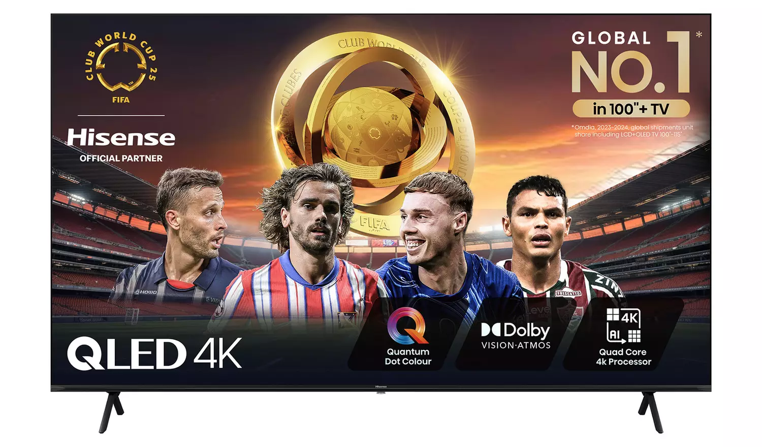 Hisense 85 Inch 85E7NQTUK Smart 4K UHD HDR QLED Freely TV