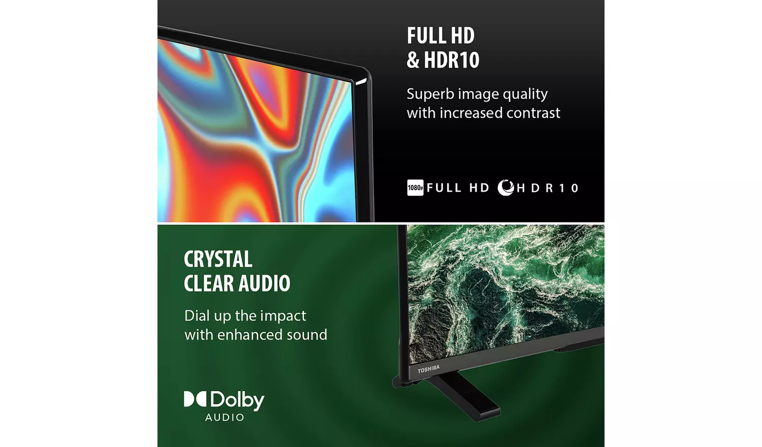 Toshiba 40 Inch 40LF2F53DB Smart Full HDR LED Fire TV