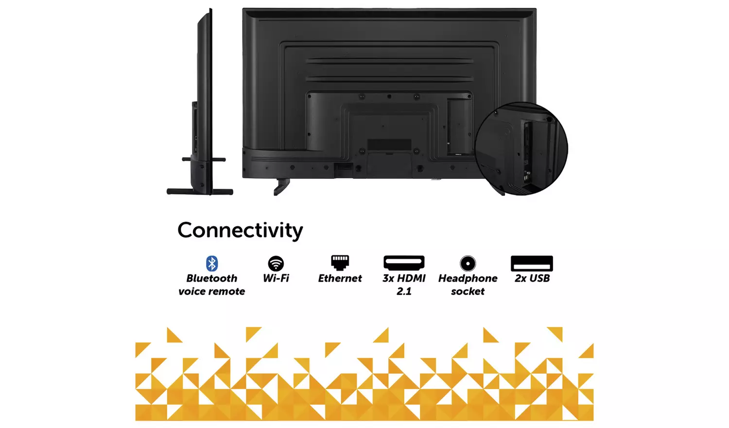 Bush 50 Inch 50UT24SB Smart 4K UHD HDR LED TiVo Freely TV