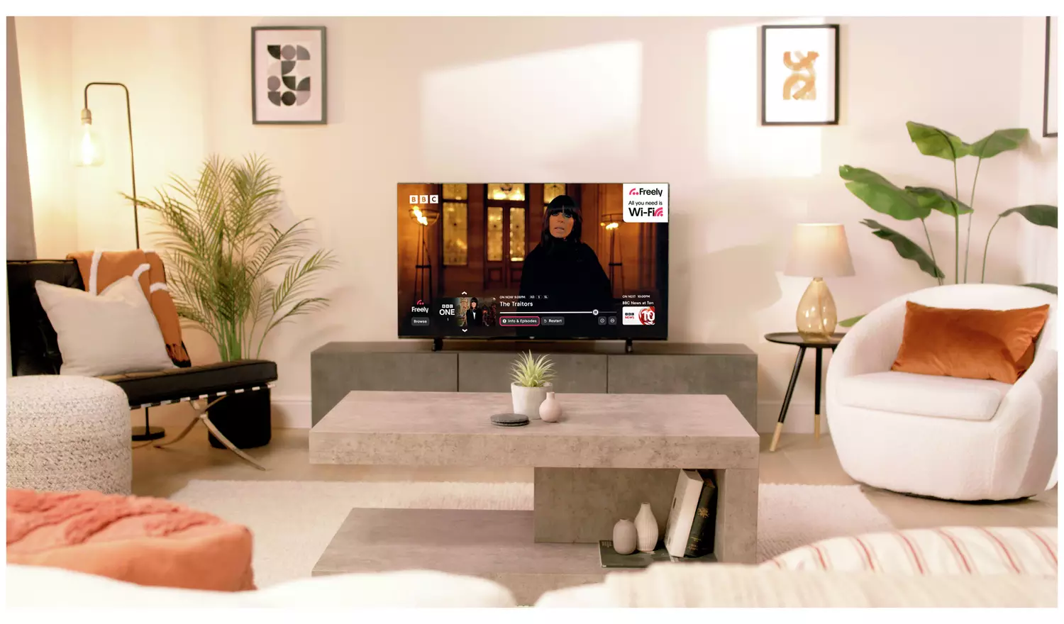 Bush 50 Inch 50UT24SB Smart 4K UHD HDR LED TiVo Freely TV