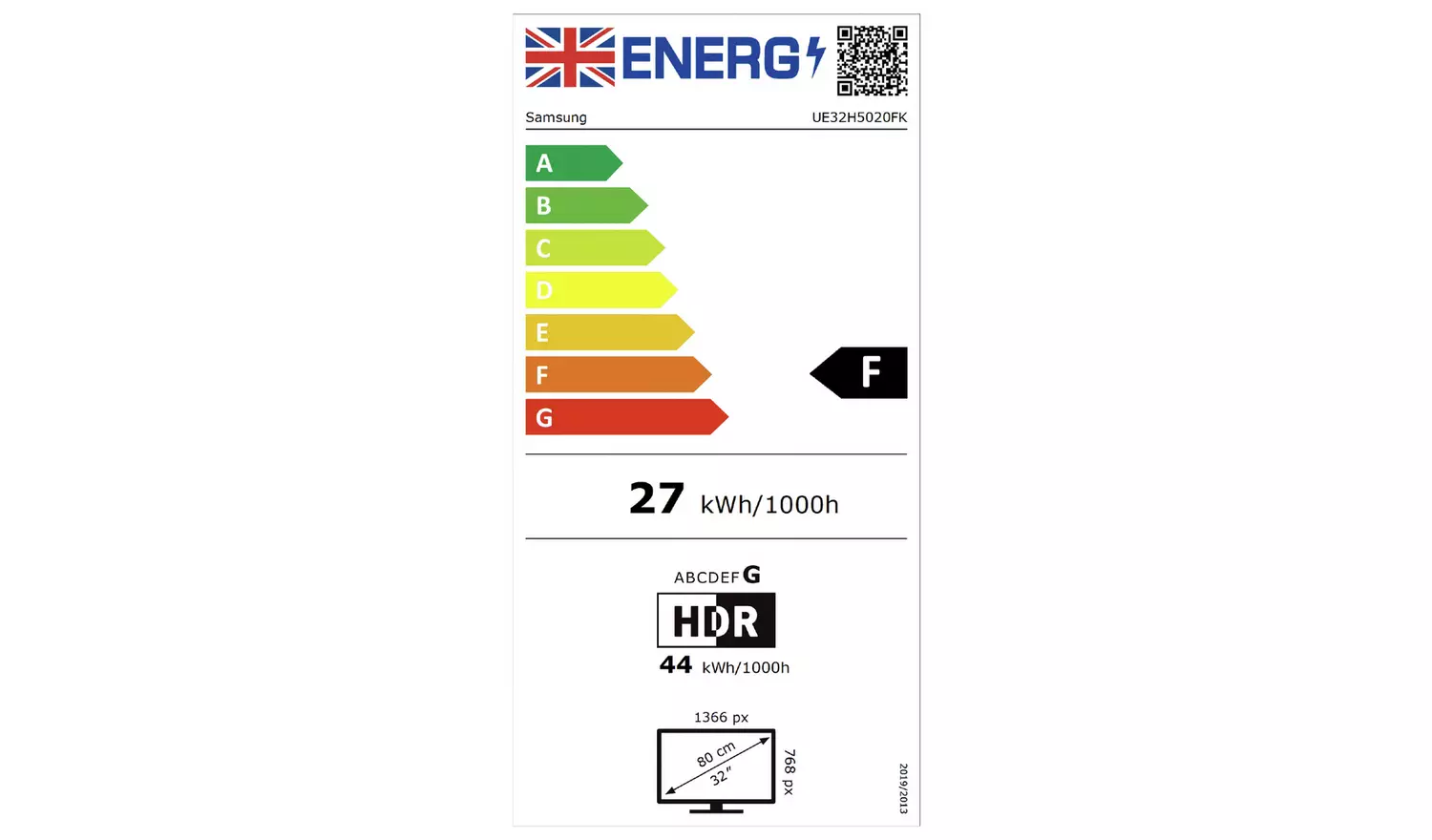 Samsung 32 Inch UE32H5020FK Smart HD Ready HDR LED TV