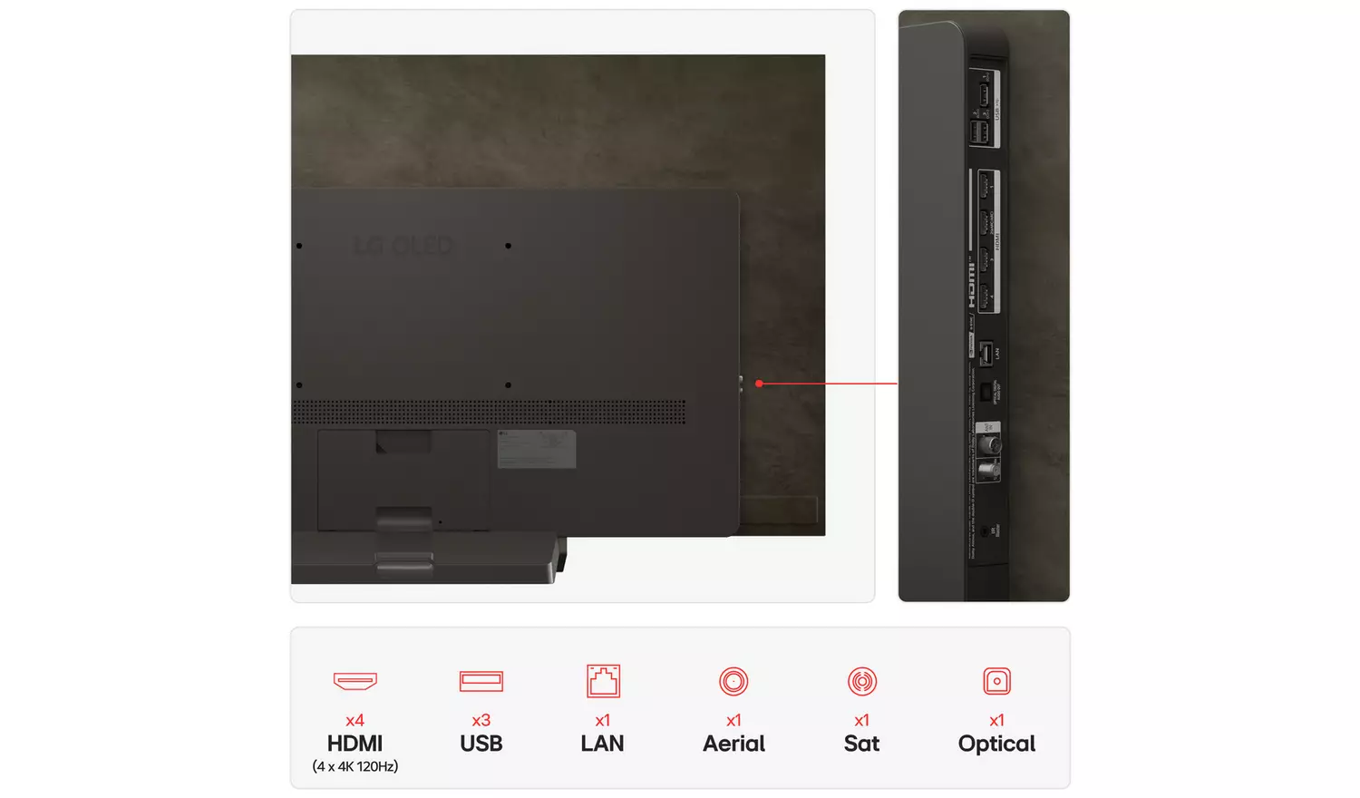 LG 55 Inch OLED55C55LA Smart 4K UHD HDR OLED TV