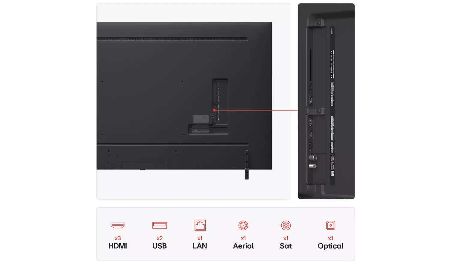 LG 86 Inch 86QNED80A6A Smart 4K UHD HDR QNED TV