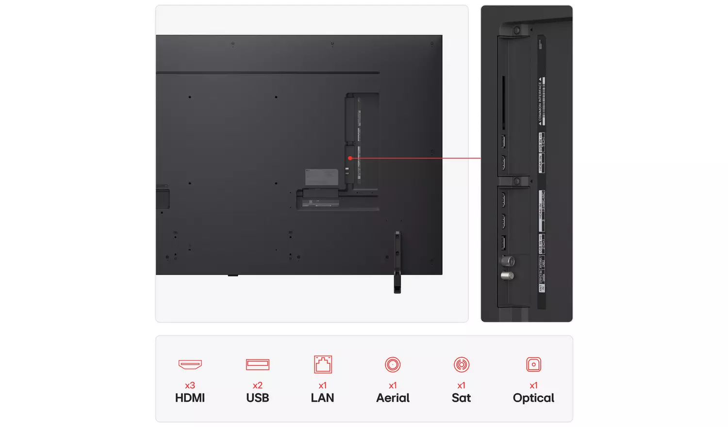 LG 65 Inch 65QNED80A6A Smart 4K UHD HDR QNED TV