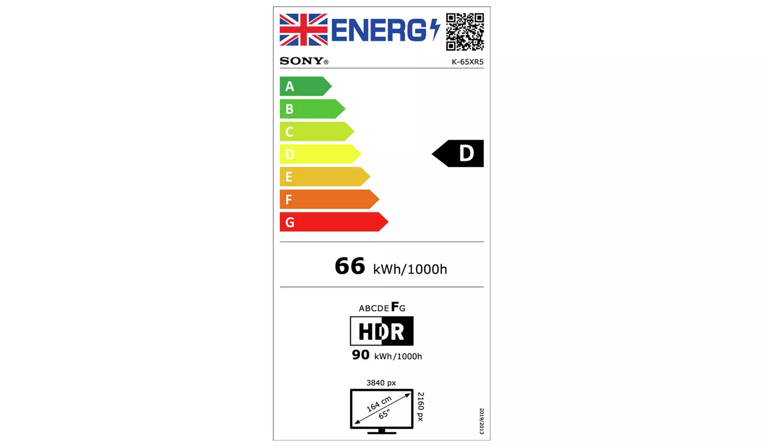 Sony Bravia 5 65inch K65XR5 XR Mini LED HDR 4K UHD Google TV