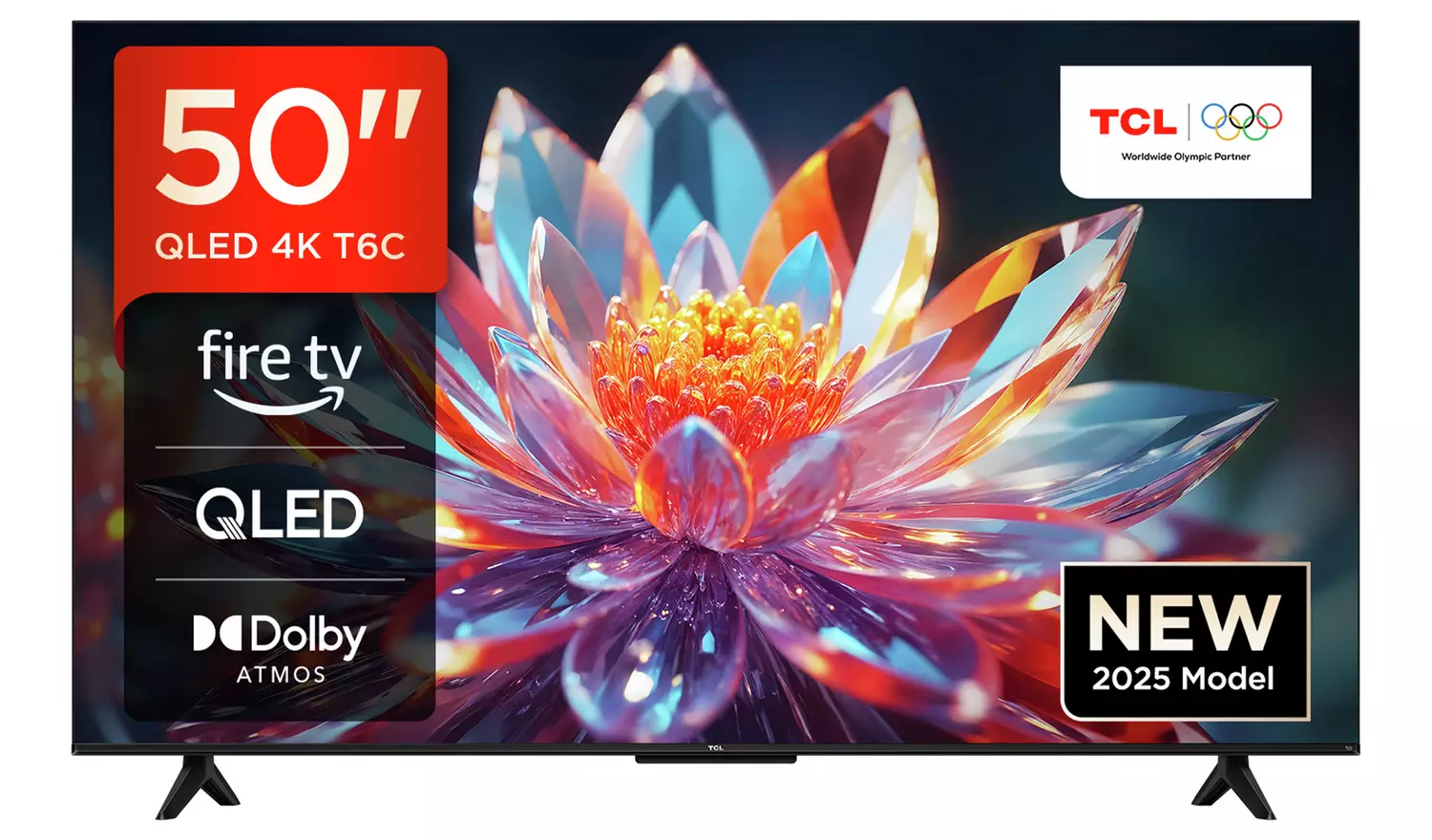 TCL 50 Inch 50T6C Smart 4K UHD HDR QLED Freely TV