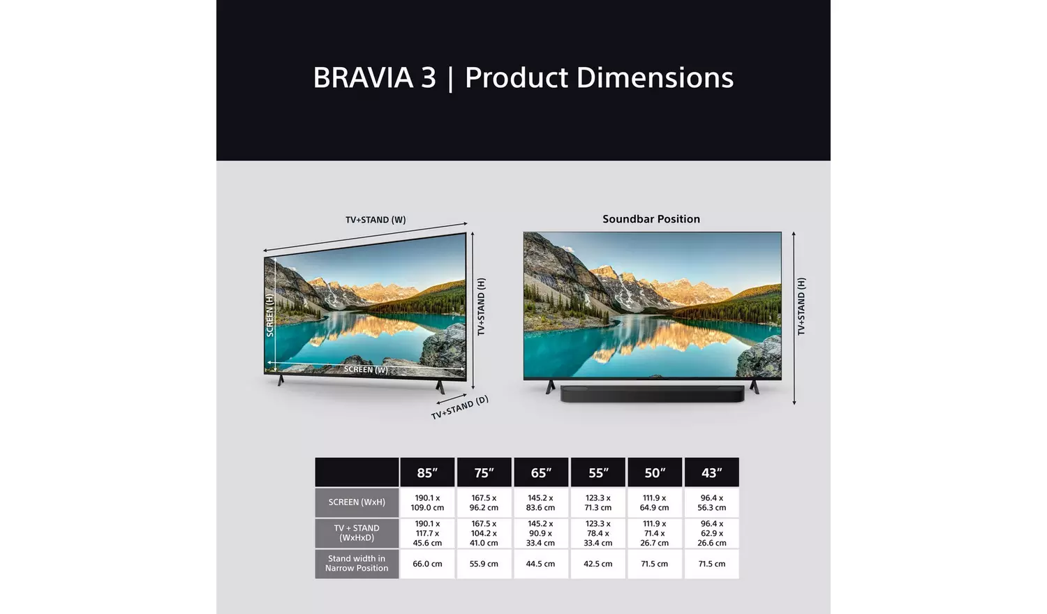 Sony Bravia 3 50inch K50S35BP LED HDR 4K Ultra HD Google TV