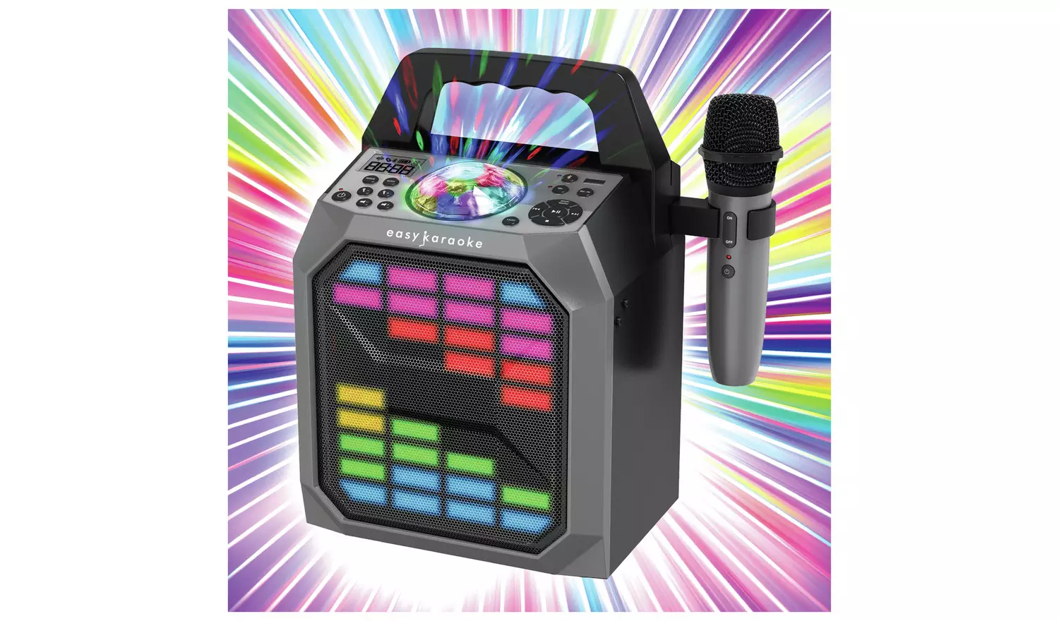 Easy Karaoke Wireless Karaoke Machine Party Hub - Black