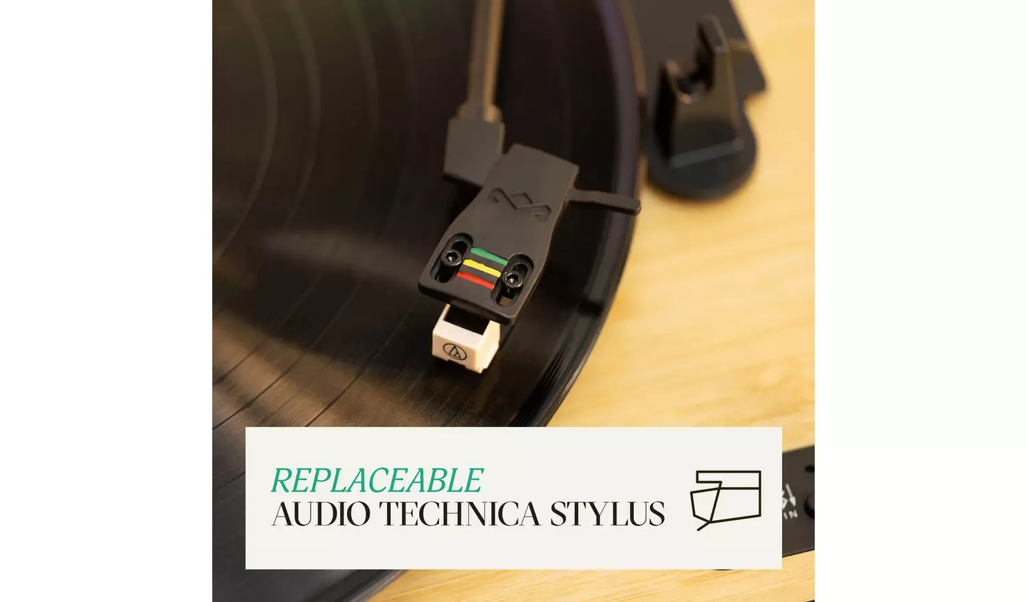 House of Marley EM-JT004-SB Belt-Drive Revolution Turntable