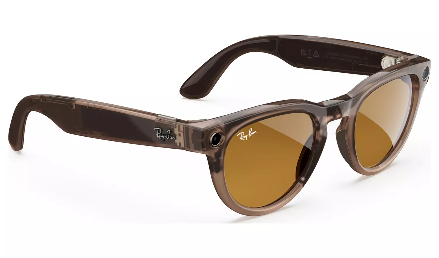 Ray-Ban Meta Headliner, Shiny Warm Stone, Saffron Yellow