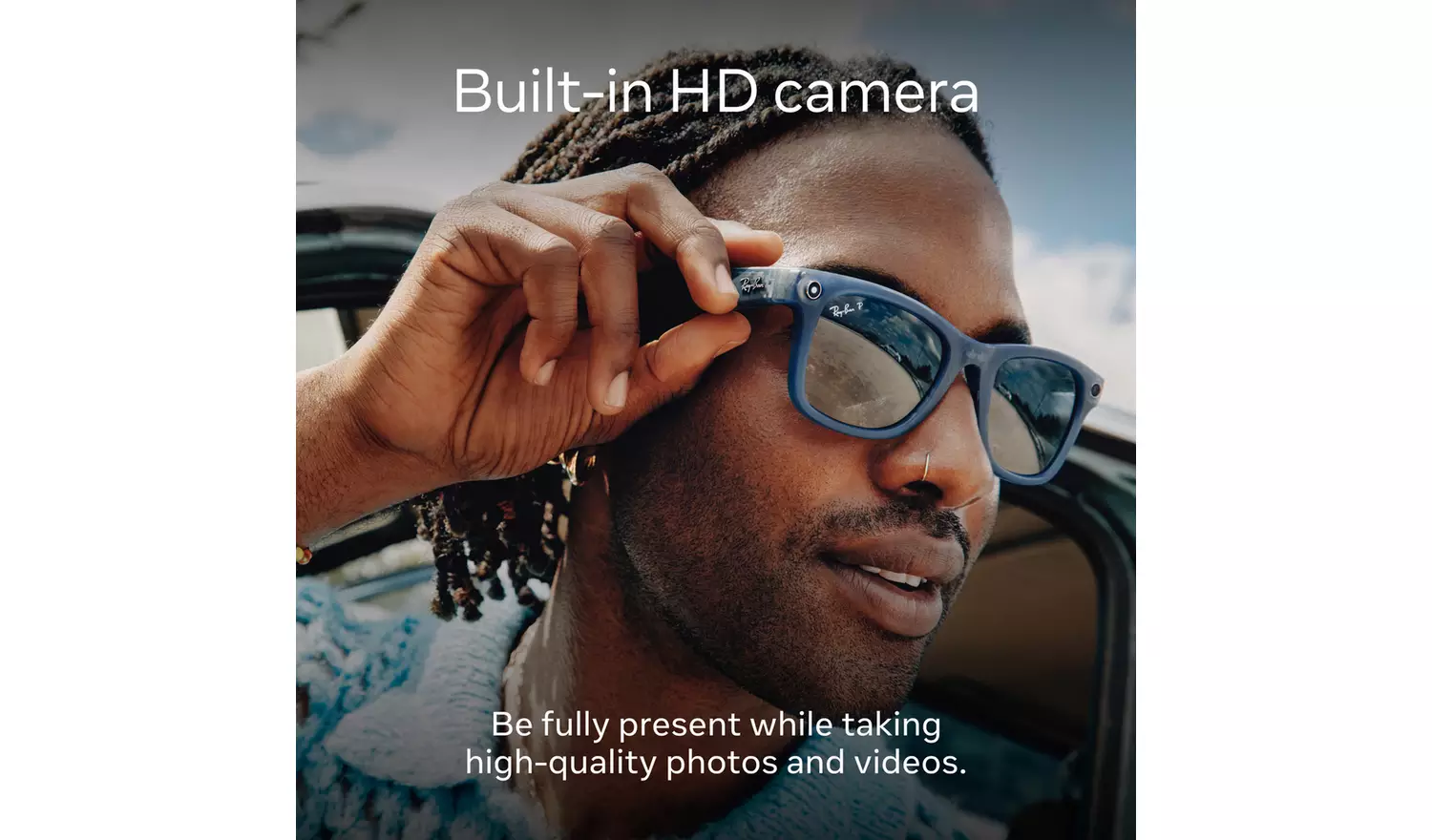 Ray-Ban Meta Headliner, Shiny Warm Stone, Saffron Yellow