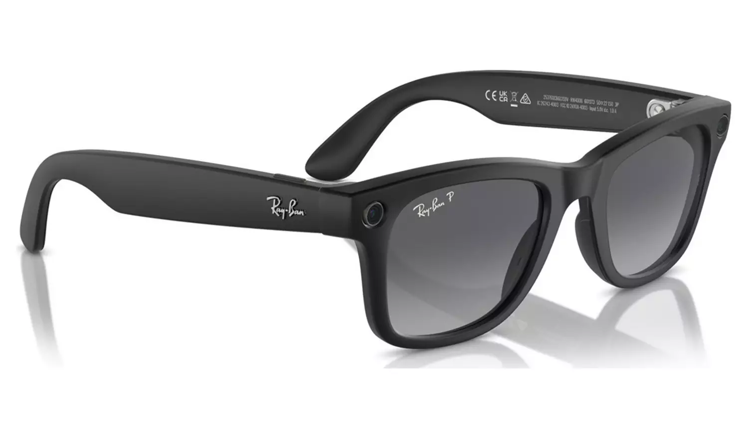 Ray-Ban Meta Wayfarer - Matte Black, Polar Gradient Graphite