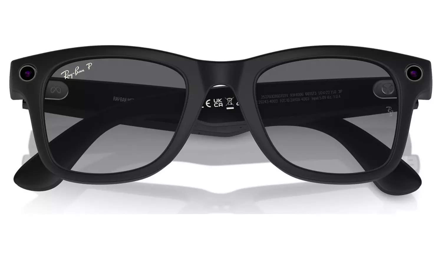 Ray-Ban Meta Wayfarer - Matte Black, Polar Gradient Graphite