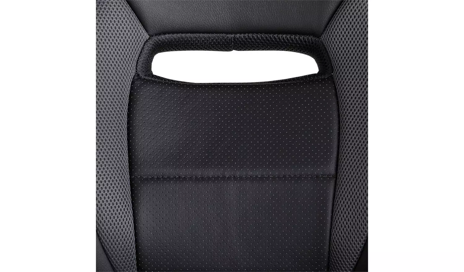 Argos Home Faux Leather Mid Back Gaming Chair - Black