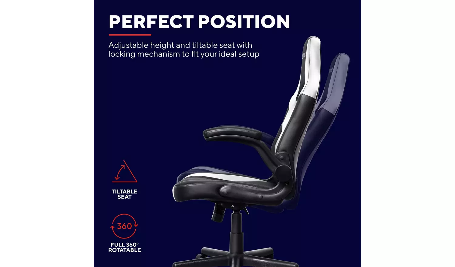 Trust GXT703 Riye Gaming Chair - White