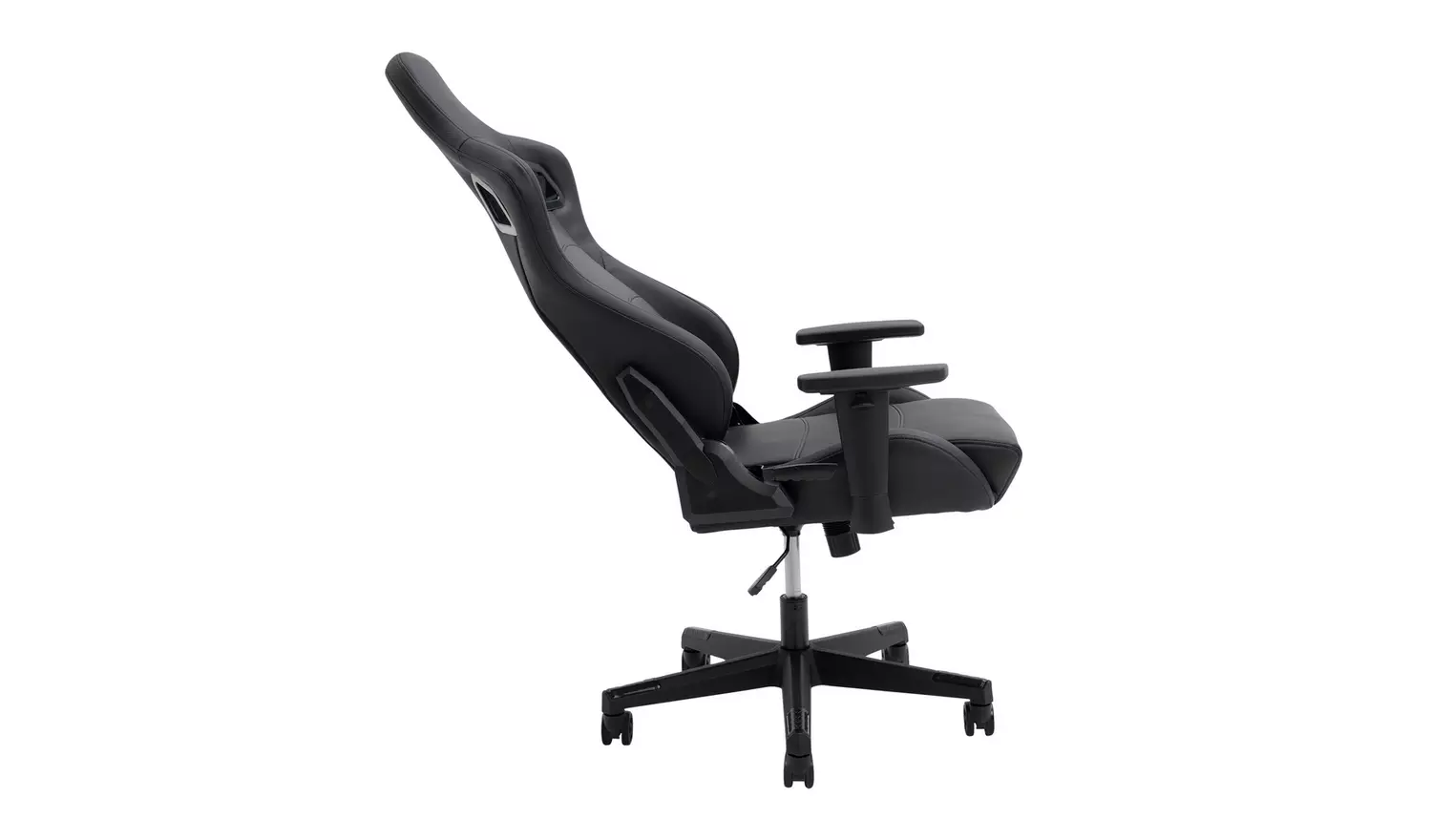Argos Home Veda Faux Leather Office Gaming Chair - Black