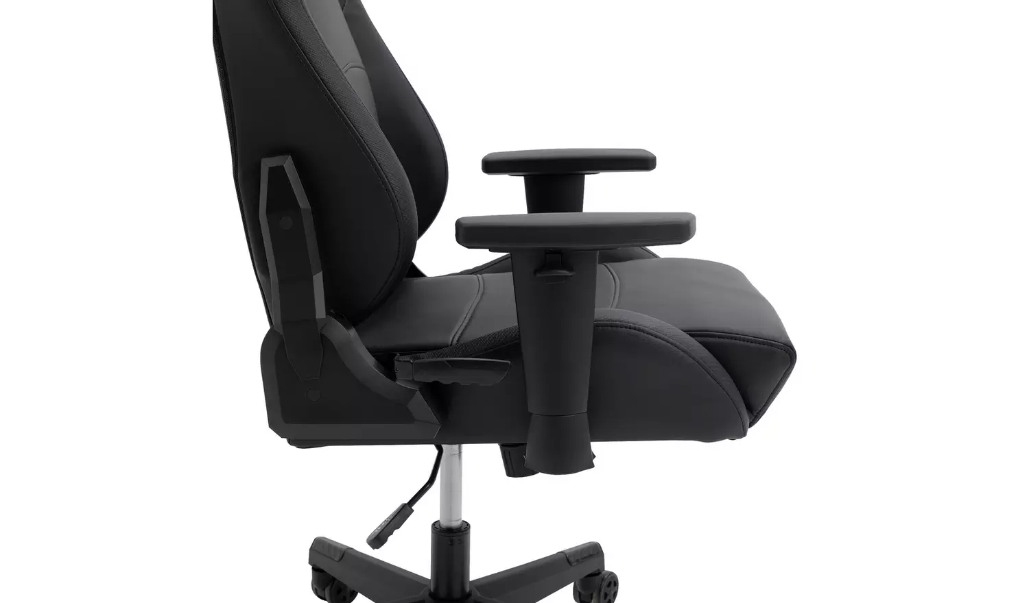 Argos Home Veda Faux Leather Office Gaming Chair - Black