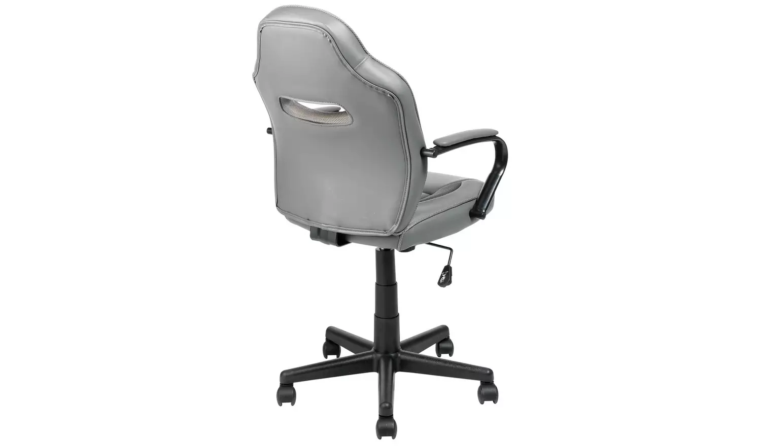 Argos Home Faux Leather Gaming Chair - Grey