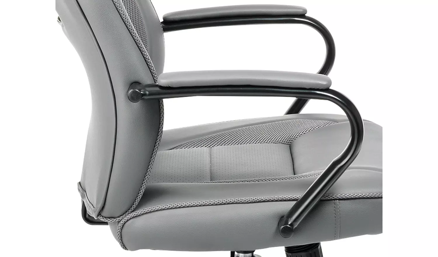Argos Home Faux Leather Gaming Chair - Grey