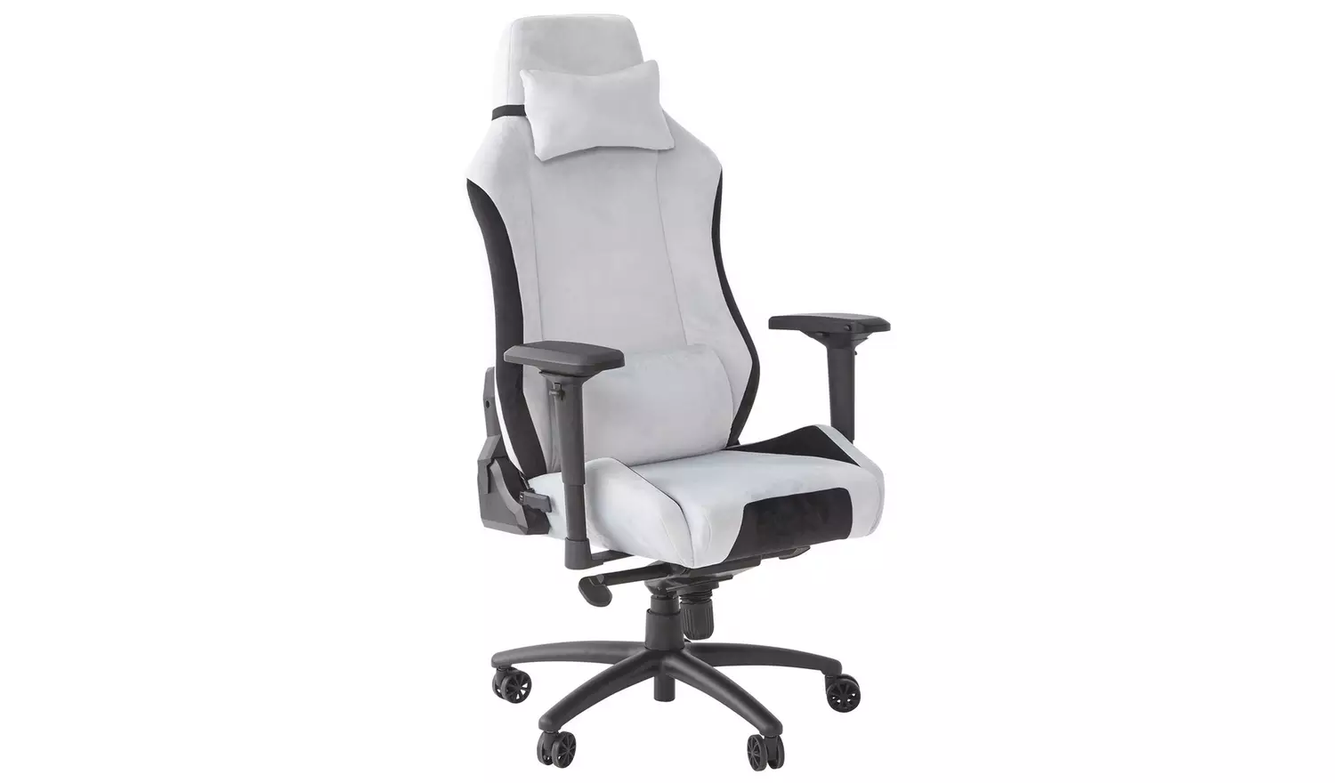 X Rocker Messina Fabric Gaming Office Chair - Silver
