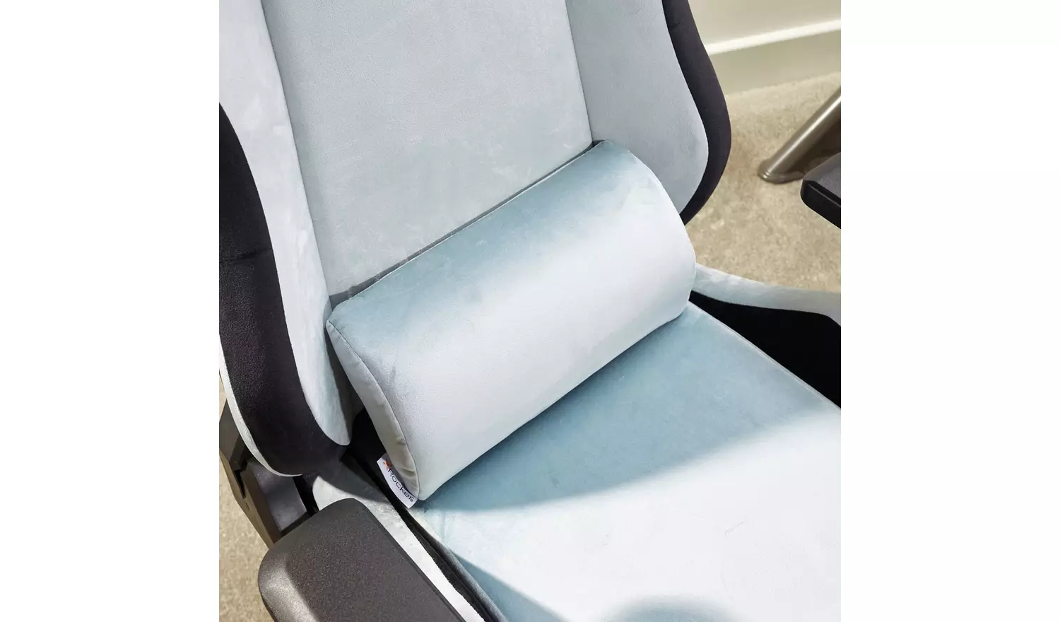 X Rocker Messina Fabric Gaming Office Chair - Silver
