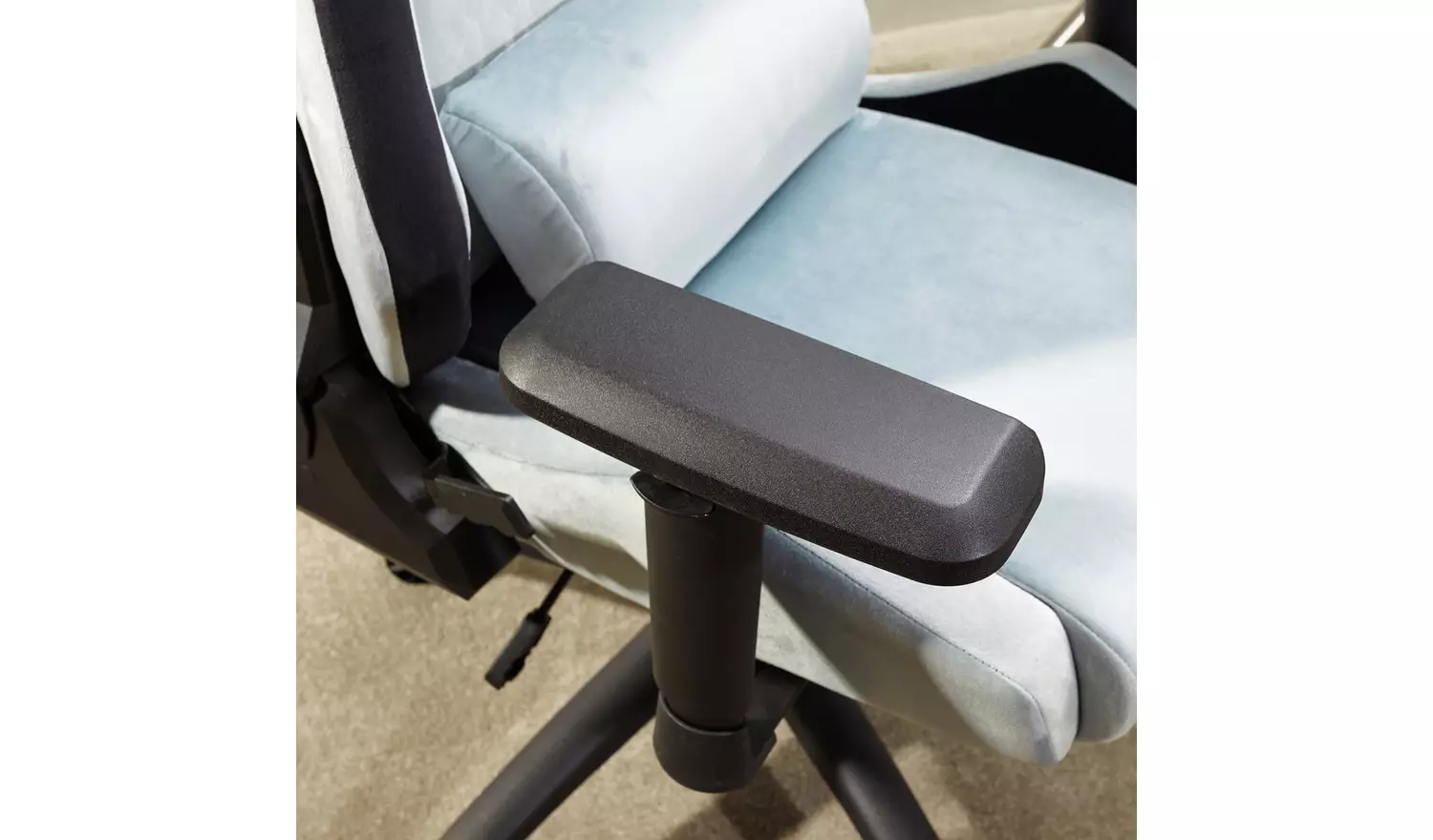X Rocker Messina Fabric Gaming Office Chair - Silver