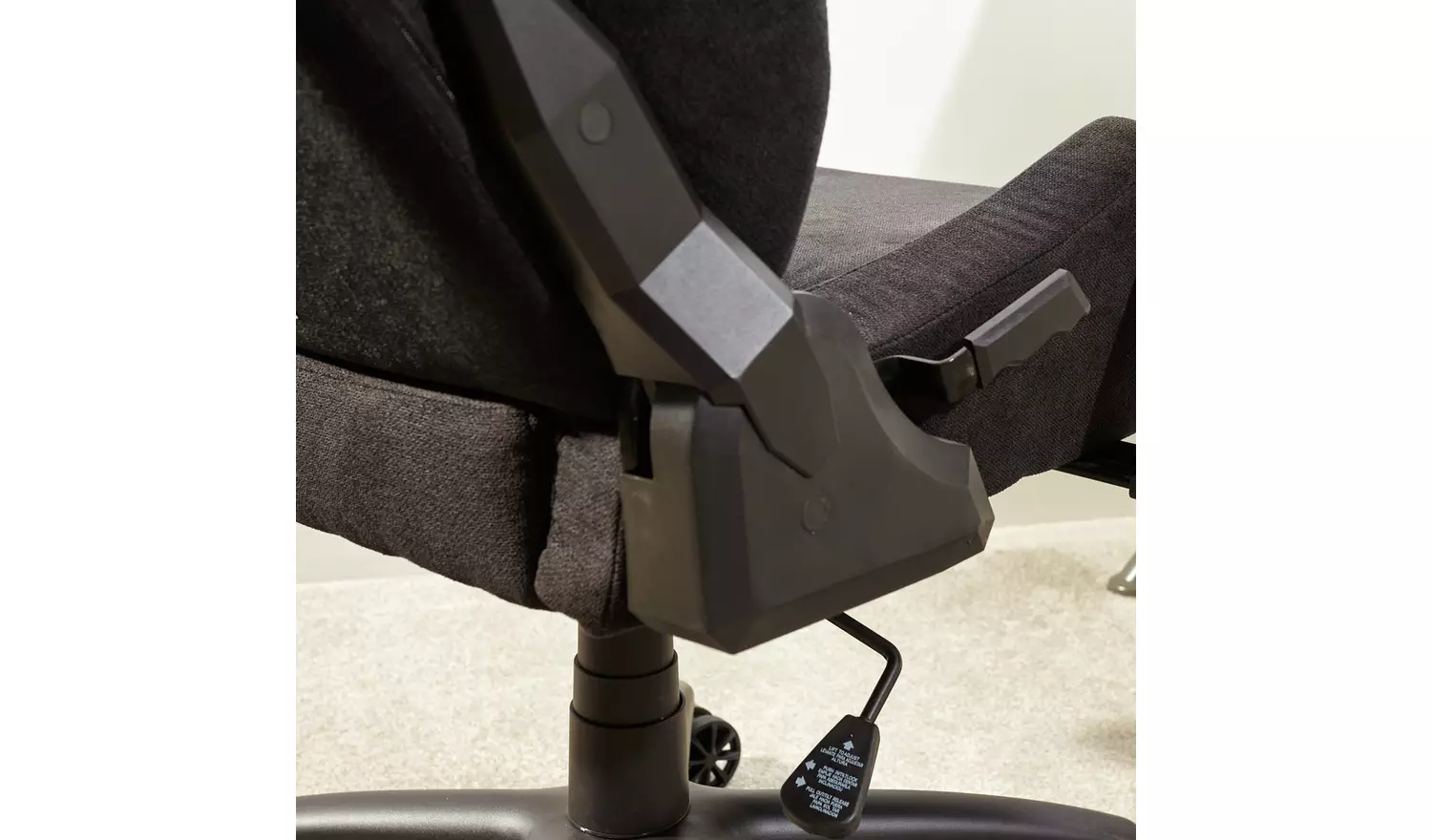 X Rocker Messina Fabric Gaming Office Chair - Black