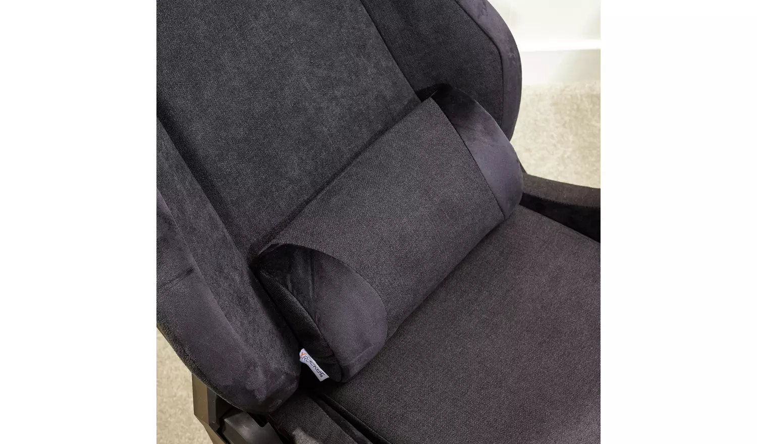 X Rocker Messina Fabric Gaming Office Chair - Black