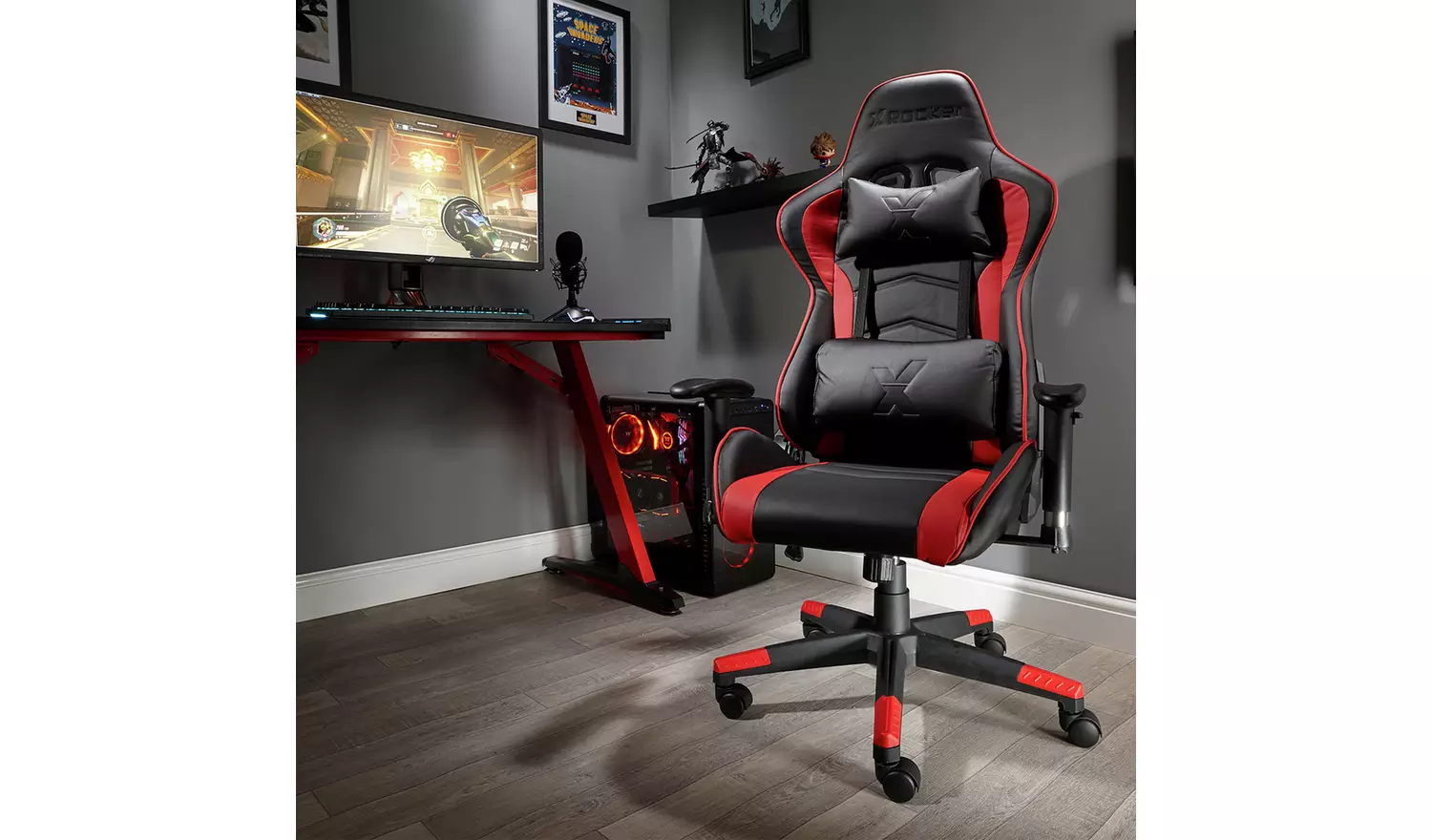 X Rocker Alpha eSports Office Gaming Chair - Red