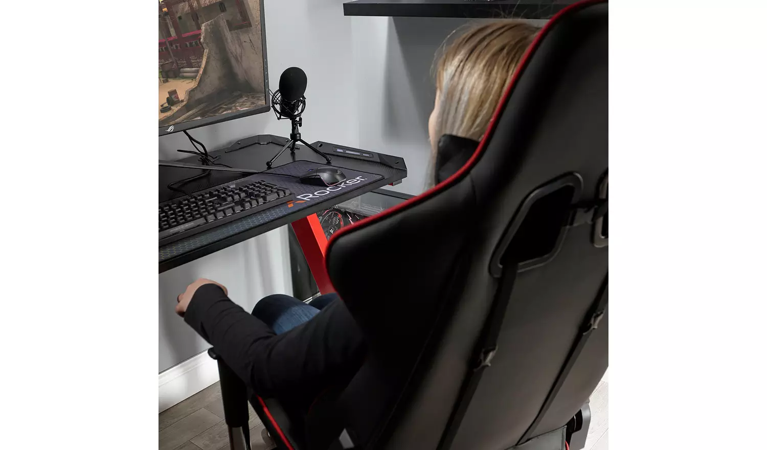 X Rocker Alpha eSports Office Gaming Chair - Red