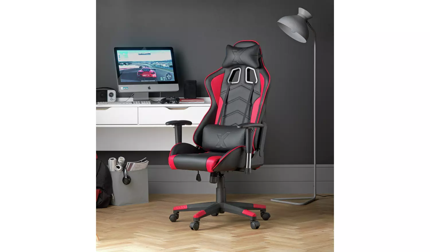 X Rocker Alpha eSports Office Gaming Chair - Red