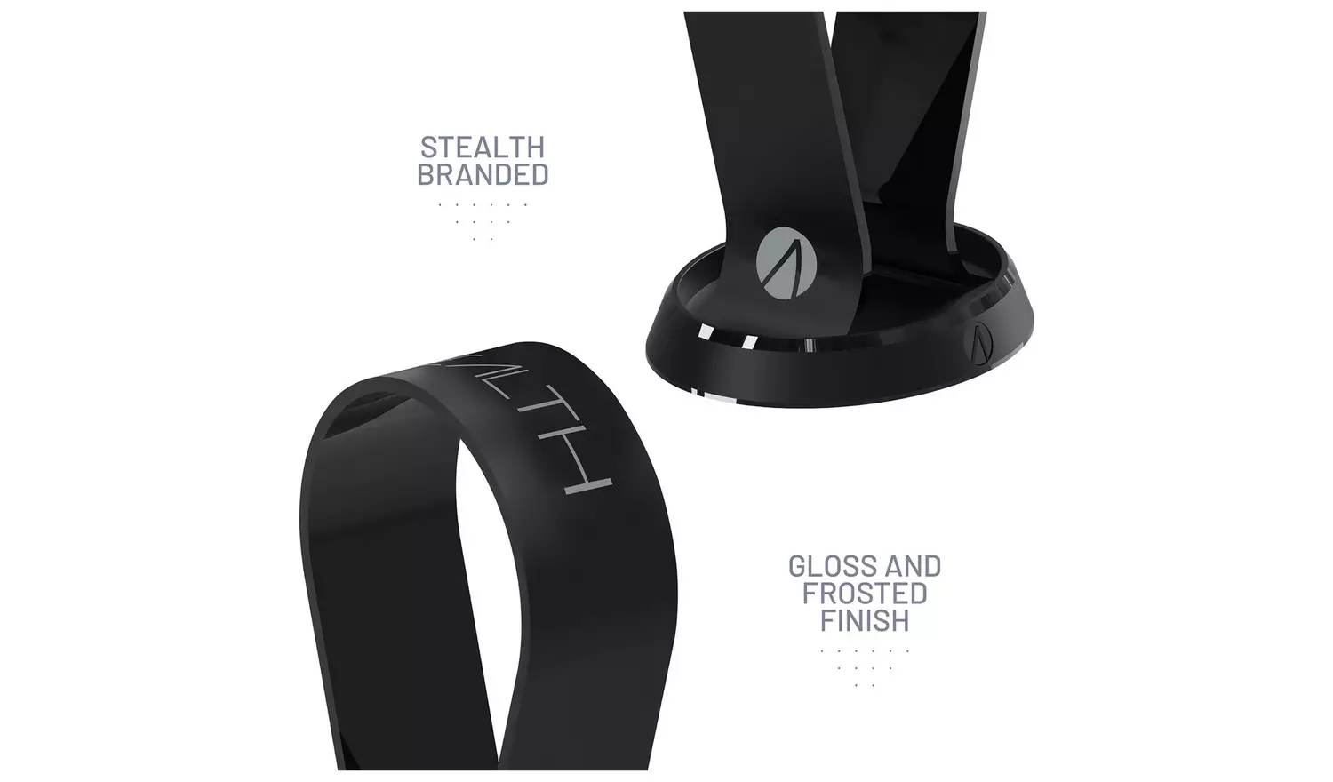 STEALTH Gaming Headset Stand With Base - Black