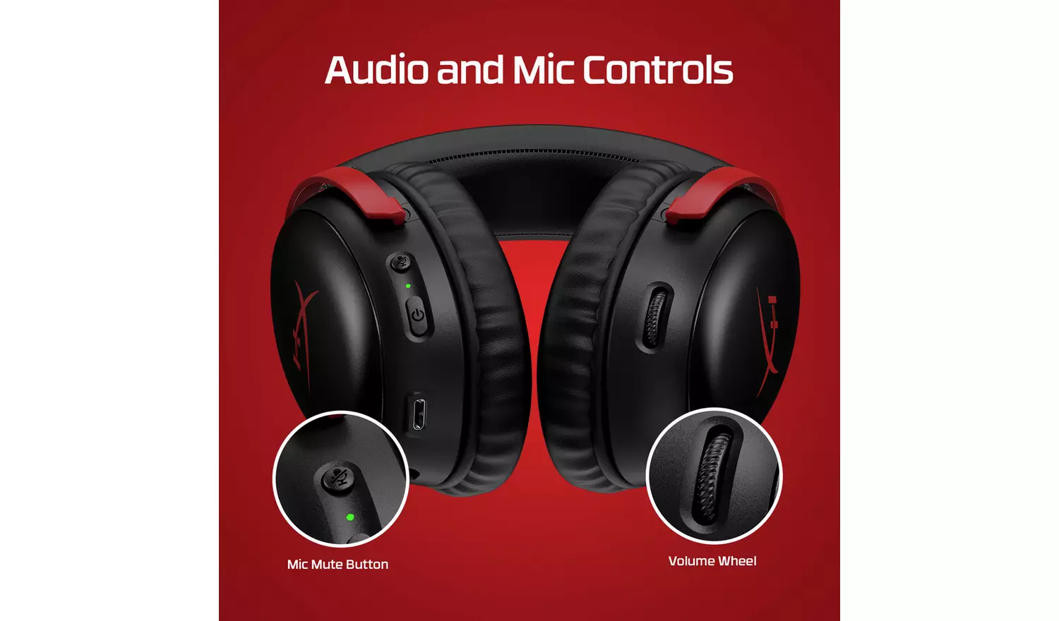 HyperX Cloud III Wireless Gaming Headset PS5, Switch, PC Red