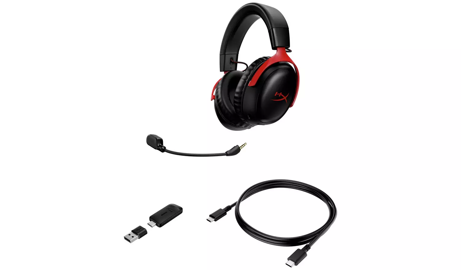 HyperX Cloud III Wireless Gaming Headset PS5, Switch, PC Red