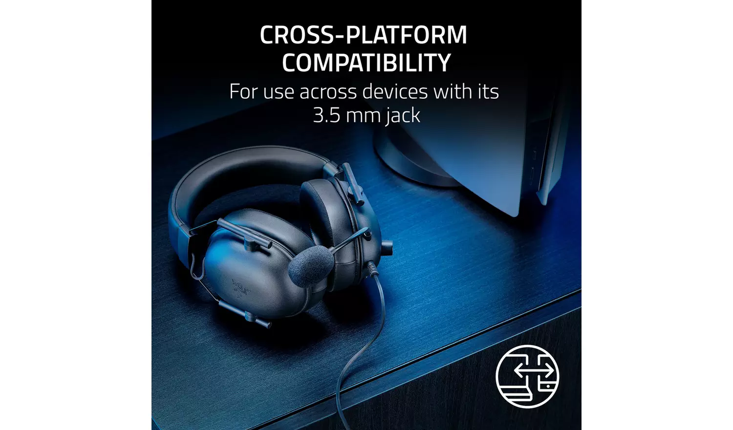 Razer BlackShark V2 X Wired Console Gaming Headset - Black