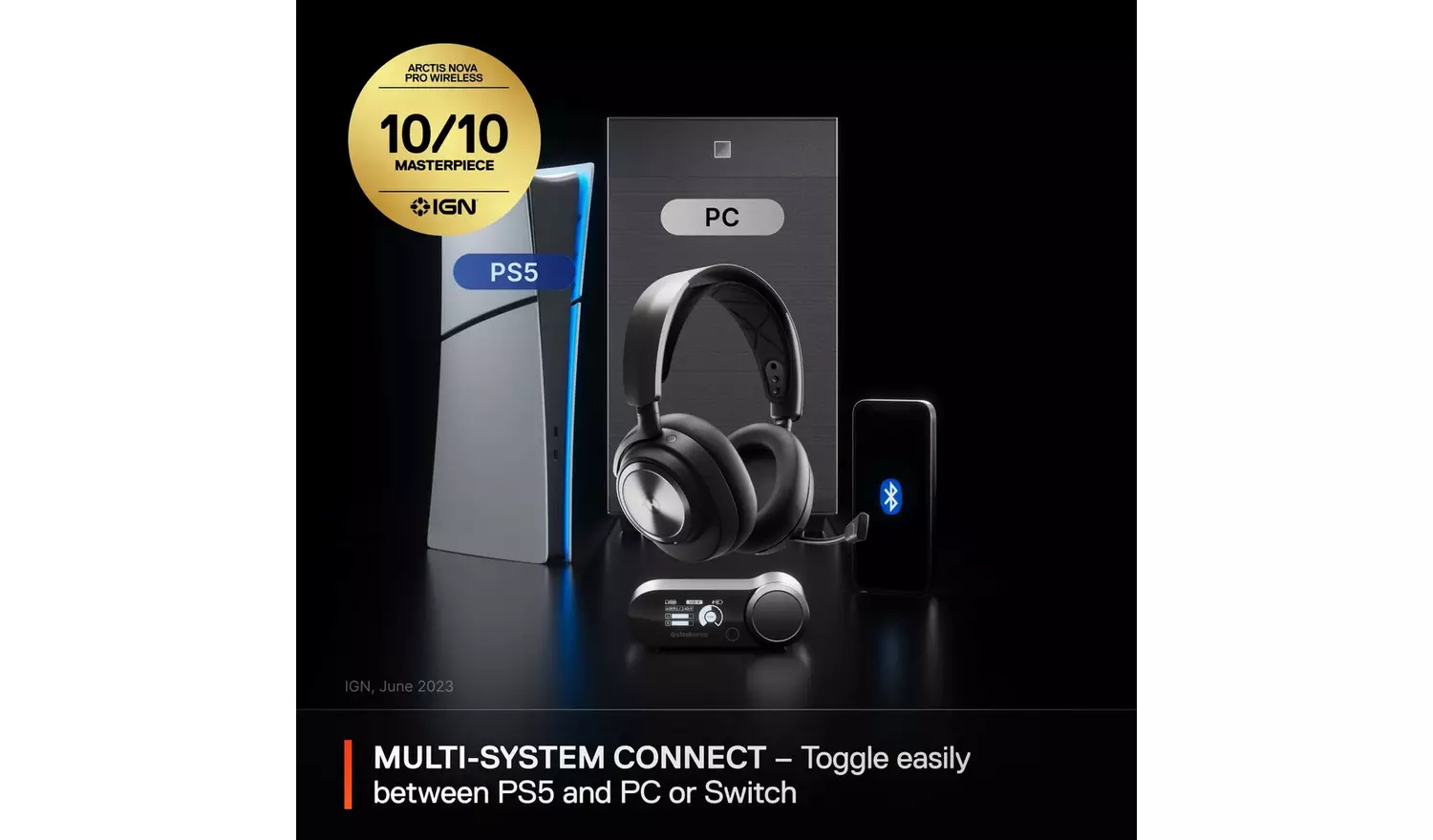 Steelseries Arctis Nova Pro PS5, PC Wireless Gaming Headset