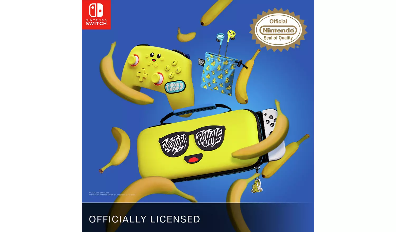 PowerA Wired Earbuds For Nintendo Switch - Fortnite Peely