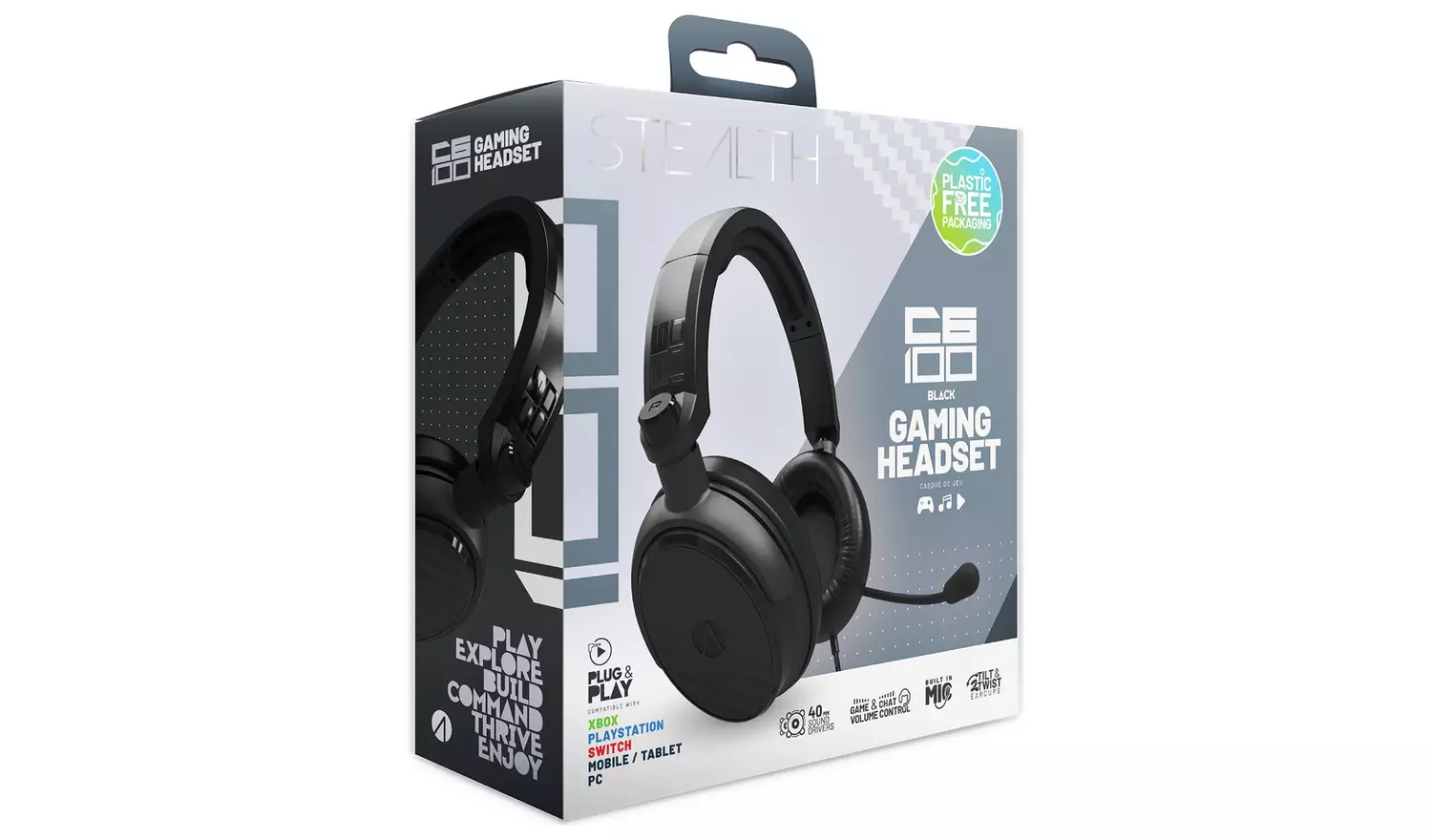 STEALTH C6-100 Gaming Headset PS, Xbox, Switch, PC - Black