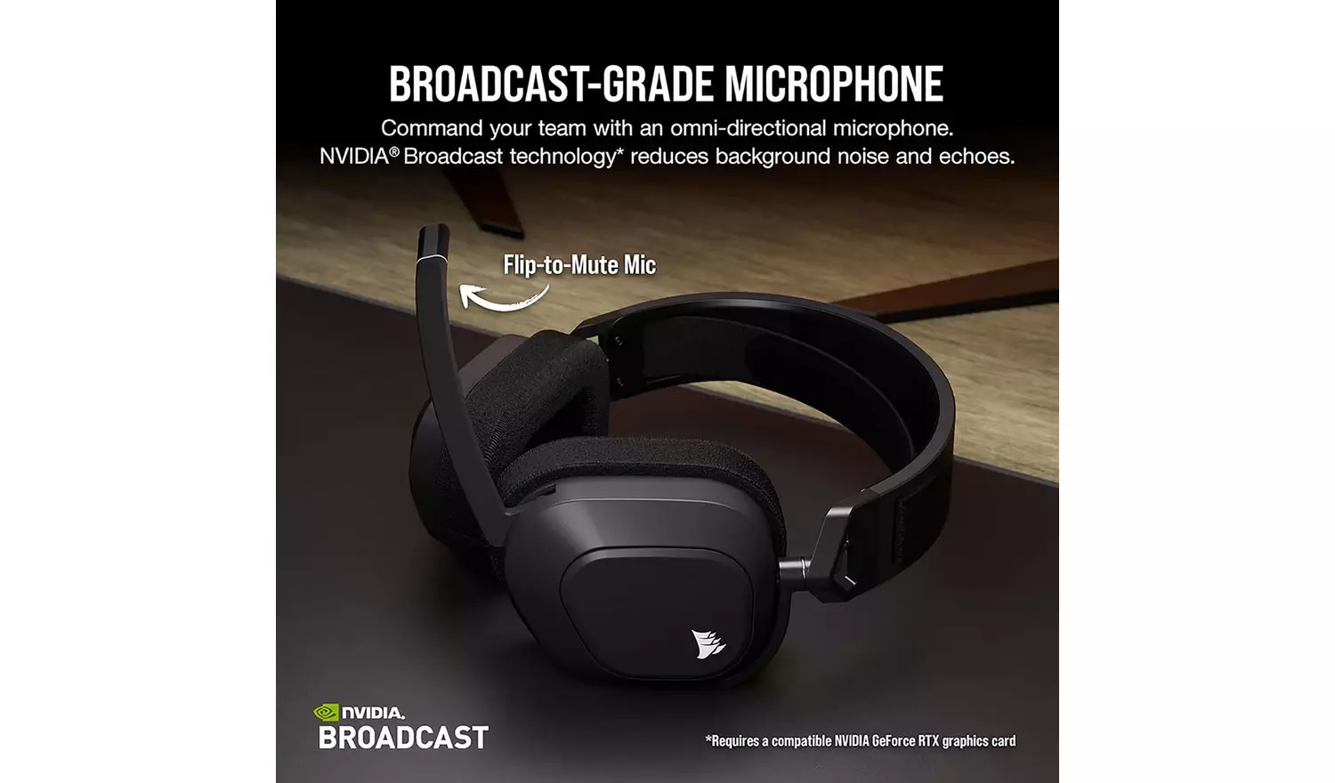 Corsair HS80 MAX PS5, PS4, PC Wireless Gaming Headset - Grey