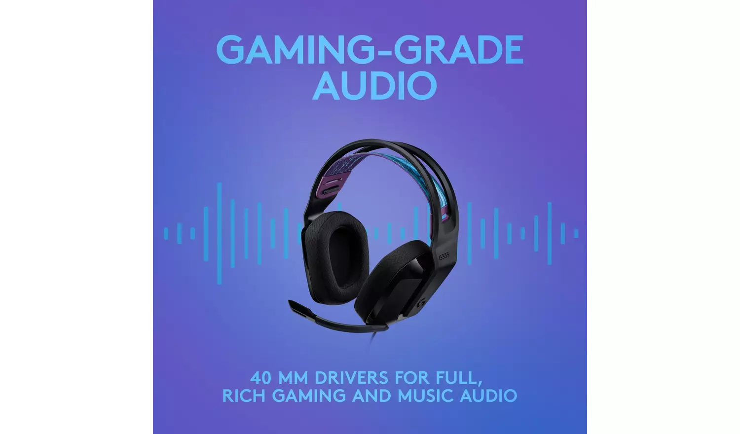 Logitech G335 Wired Gaming Headset - Black
