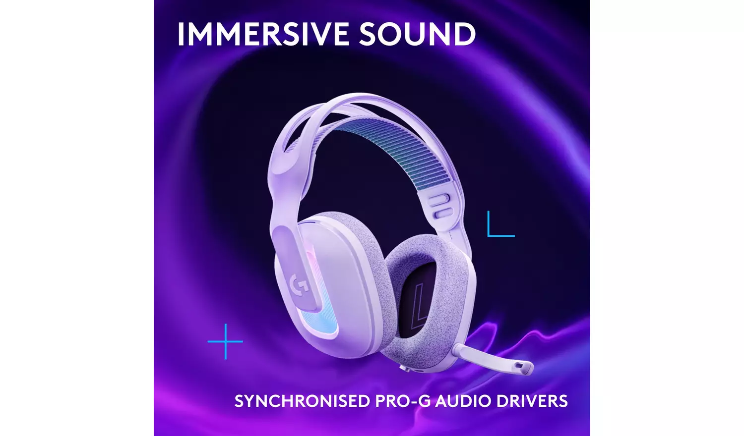 Logitech G522 Wireless PS5, Switch, PC Headset - White