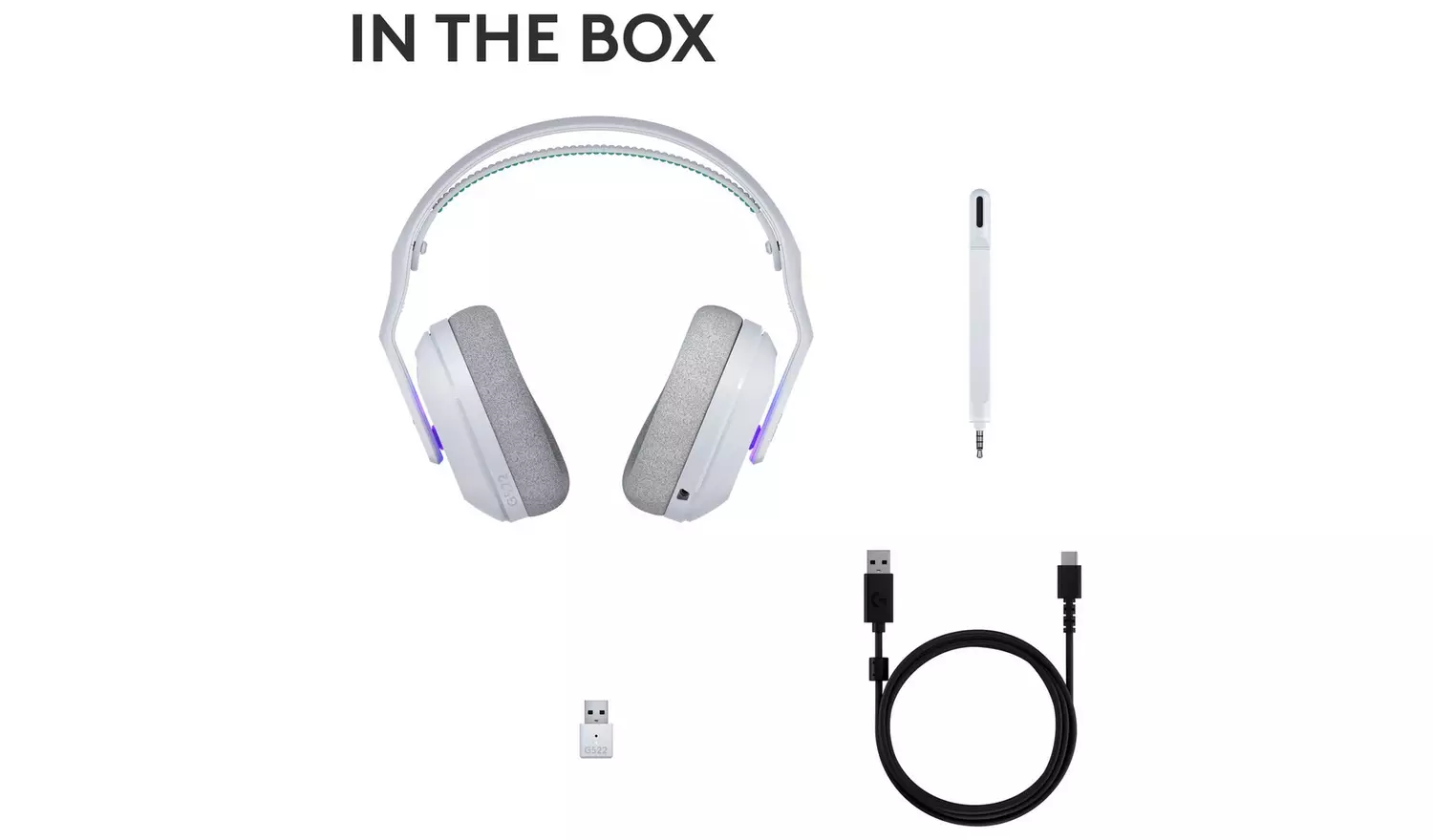 Logitech G522 Wireless PS5, Switch, PC Headset - White