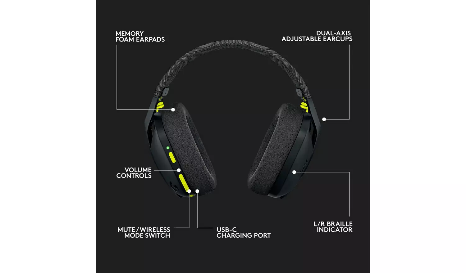 Logitech G435 Wireless PS5, PS4, Switch, PC Headset - Black