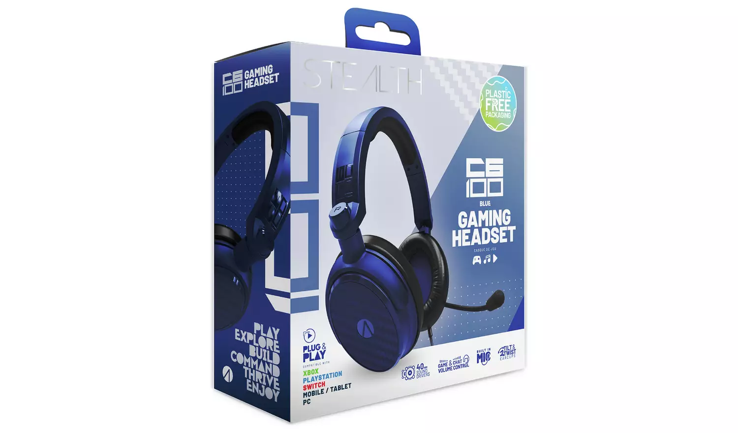 STEALTH C6-100 Headset for PC - Blue